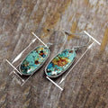 New Hexagon Drop Earrings For Women Faux Natural Marble Bohemian Vacation Style Jewelry view 4