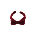 Sweet Flocked Resin Bow Open Ring Vintage Autumn Winter Light Luxury Index Finger Jewelry view 5