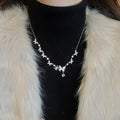Korean Light Luxury Copper Zircon Butterfly Pendant Sweater Necklace For Women view 1