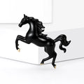Metal Alloy Enamel Horse Brooch Pin For Suits And Coats view 2