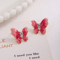 New Rhinestone Heart Bow Stud Earrings For Women, French Retro Green Fashion Ear Jewelry view 4