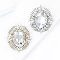 Elegant Alloy Crystal Glass Flower Brooch Pin For Women's Garments view 3