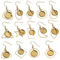 12mm Gold Zinc Alloy Charm Pendant No.755125 for DIY Necklace Bracelet Jewelry Making view 1