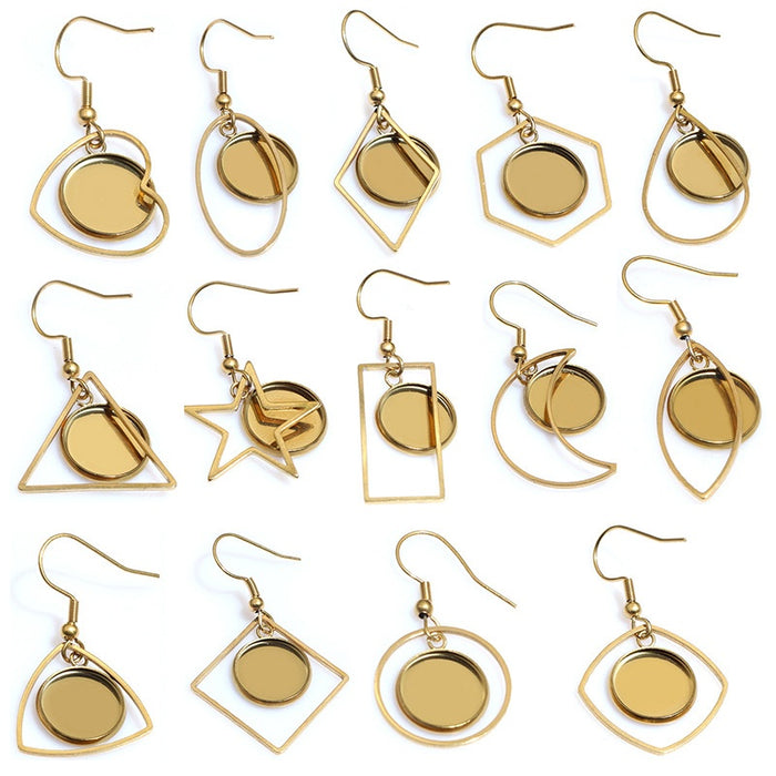 12mm Gold Zinc Alloy Charm Pendant No.755125 for DIY Necklace Bracelet Jewelry Making