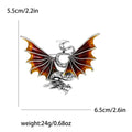 Metal Alloy Enamel Dragon Brooch For Coats And Fashion Accessories view 4