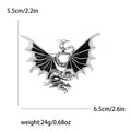 Metal Alloy Enamel Dragon Brooch For Coats And Fashion Accessories view 5
