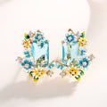 Delicate Enamel Daisy Ear Cuffs For Women Forest Style Geometric Fresh Fashion Jewelry Earrings view 2