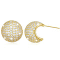 3D Spherical Ball Stud Earrings For Women, Niche Designer Elegant Round Statement Jewelry view 1