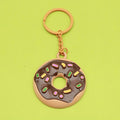 Alloy Donut Keychain Bag Charm view 4
