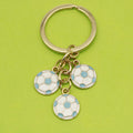 Zinc Alloy Enamel Soccer Player Keychain Sports Gift Key Ring view 7