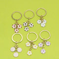 Zinc Alloy Enamel Soccer Player Keychain Sports Gift Key Ring view 1