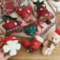 Light Luxury Christmas Tree Plush Doll Pendant Sweater Necklace Cute Cartoon Flannel Choker view 4