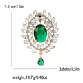Alloy Glass Pendant Brooch Pin For Suit And Dress Decoration view 5