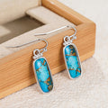 Ethnic Style Faux Marble Drop Earrings For Women, Natural Stone Look Sticker Texture Jewelry view 3