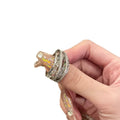 Korean Style Copper Zircon Multi Layer Open Ring For Women Light Luxury Geometric Design view 5