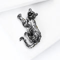 Alloy Rhinestone Leopard Brooch Pin For Unisex Fashion Clothing view 4