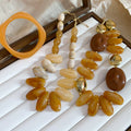 Light Luxury Acrylic Irregular Necklace And Bracelet Jewelry Set Minimalist Fashion Accessories view 1