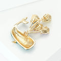 Alloy Enamel Rhinestone Whale Brooch Pin For Ocean Fashion Accessories view 4