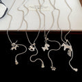 Light Luxury Copper Zircon Horse Pendant Sweater Necklace Animal Zodiac Long Chain Fashion Jewelry view 2