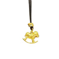 24K Gold Plated Copper Zircon Horse Sweater Necklace Chinese Zodiac Light Luxury Choker view 5