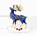 Alloy Christmas Reindeer Brooch Pin For Festive Clothing Accessories view 2