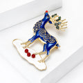 Alloy Christmas Reindeer Brooch Pin For Festive Clothing Accessories view 3
