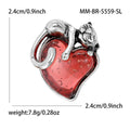 Alloy Enamel Heart Cat Brooch Cute Animal Lapel Pin view 5