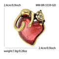 Alloy Enamel Heart Cat Brooch Cute Animal Lapel Pin view 6