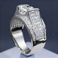 Sparkling Irregular Niche Zircon Wax Setting Ring Advanced Style view 1