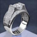 Sparkling Irregular Niche Zircon Wax Setting Ring Advanced Style view 2