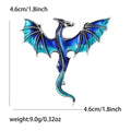 Alloy Enamel Western Dragon Brooch Pin For Coats And Jackets view 6