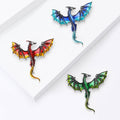 Alloy Enamel Western Dragon Brooch Pin For Coats And Jackets view 4