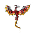 Alloy Enamel Western Dragon Brooch Pin For Coats And Jackets view 3