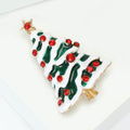 Alloy Enamel Christmas Tree Brooch For Festive Clothing Lapel Decoration view 3