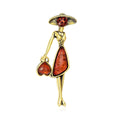 Alloy Vintage Lady Brooch For Suit Dress Lapel Accessory view 1