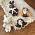 Flocked Plush Rabbit Doll Brooch Cute Cartoon Animal Minimalist Light Luxury Clothing Accessory For Women view 2