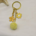 Plush Flower Letter Keychain Bag Charm For Phone Cases view 8