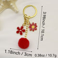 Plush Flower Letter Keychain Bag Charm For Phone Cases view 2