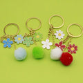 Plush Flower Letter Keychain Bag Charm For Phone Cases view 1