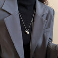 Light Luxury Copper Brushed Gourd Pendant Sweater Necklace For Women view 3