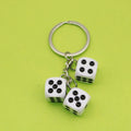 Zinc Alloy Multicolor Dice Keychain For Bag Charm Gift – Red view 8