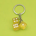 Zinc Alloy Multicolor Dice Keychain For Bag Charm Gift – Red view 3