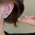 Alloy Hollow Horse Charm Drop Earrings, New Chinese Style Light Luxury OL Jewelry view 3