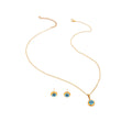 Elegant Luxury Blue Evil Eye Round Gold Tone Alloy Enamel Zircon Minimalist Stud Earrings view 5