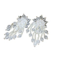 Elegant Light Luxury Faux Pearl Acrylic Beaded Geometric Round Stud Earrings view 5