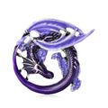 Enamel Alloy Coiled Dragon Brooch For Coats And Accessories view 3