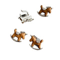 Silver Post Resin Pony Charm Drop Earrings New Chinese Versatile Animal Zodiac Style view 5