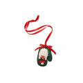 Light Luxury Cloth Bow Glove Pendant Sweater Necklace Christmas Style Choker For Women view 5
