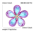Alloy Crystal Flower Brooch For Women Coat And Dress Accessories view 6