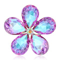 Alloy Crystal Flower Brooch For Women Coat And Dress Accessories view 1